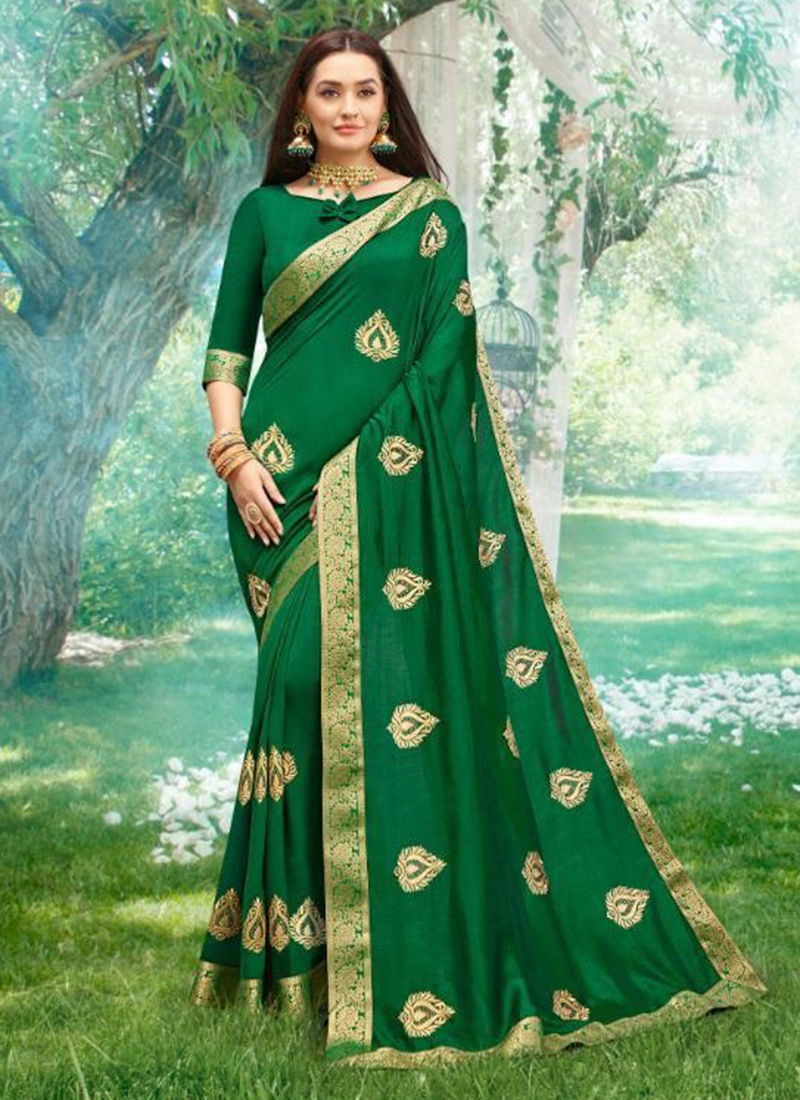Khushboo Vichitra Silk Designer Party Wear Sarees Collection 1001-1006